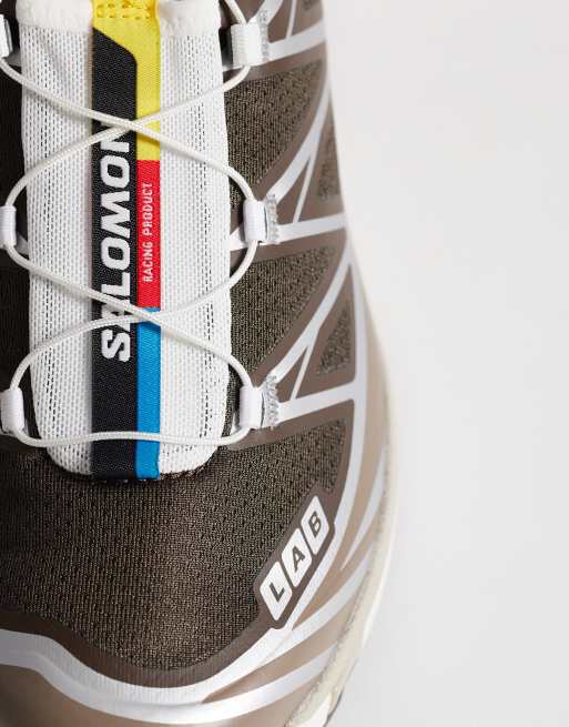 Salomon XT-6 trainers in earth brown and walnut, 4 of 5
