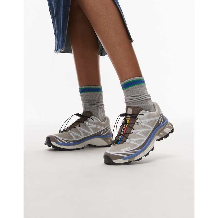 Salomon XT-6 trainers in off white and brown ASOS