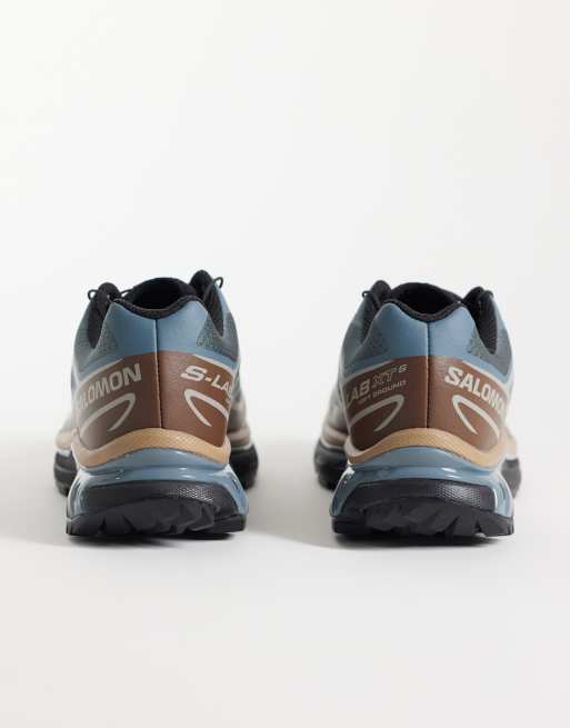 Salomon XT-6 trainers in stormy weather and blue curacao, 5 of 5