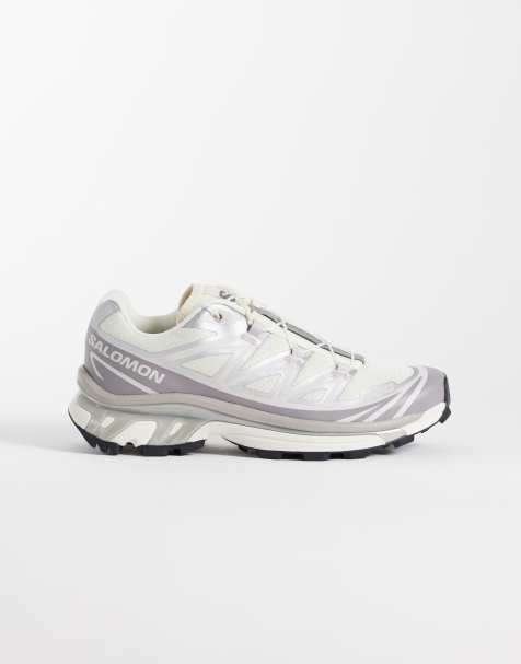 Salomon XT-6 trainers in vanilla ice and lilac ice - view 1