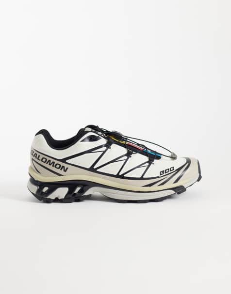 Salomon XT-6 trainers in vanilla ice and silver cloud - view 1