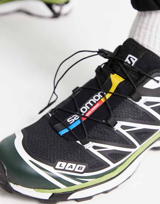 Salomon - XT-6 - Uniseks sneakers in zwart wit en groen , 2 van 4