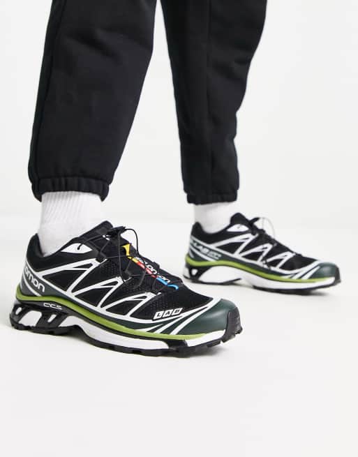 Salomon – XT-6 – Unisex-Sneaker in Schwarz, Weiß und Grün , 4 von 4