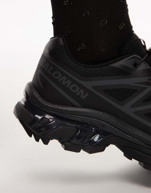 Salomon XT-6 unisex trainers in black and phantom