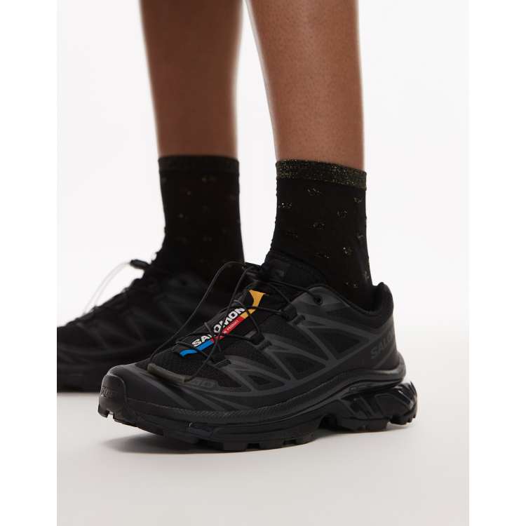 Salomon XT-6 unisex trainers in Black/Black/Phantom | ASOS