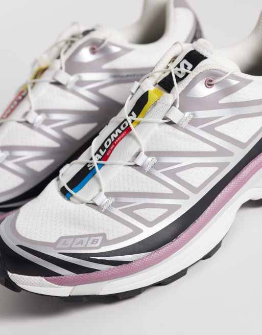 Salomon – XT-6 – Unisex – Vita och dimrosa träningsskor, 4 av 5