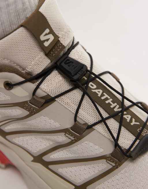 Salomon – Xt-Pathway 2 – Buty sportowe w szarobeżowo-czerwonym kolorze, 4 z 5