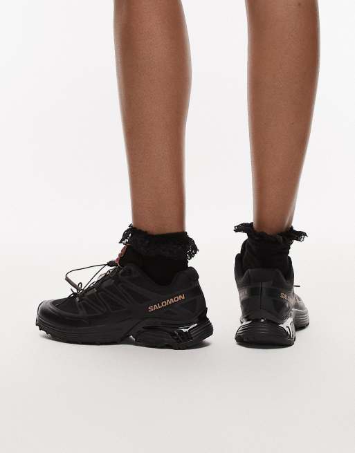 Salomon XT-Pathway 2 Satin trainers in black and mahogany rose