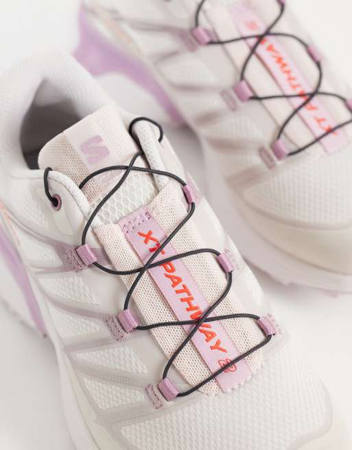 Salomon XT-PATHWAY 2 sneakers i lilla ask og daggryspink, 3 af 5