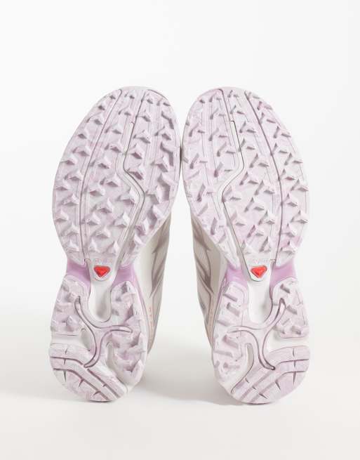 Salomon XT-PATHWAY 2 sneakers in lilla cenere e rosa alba, 4 di 5