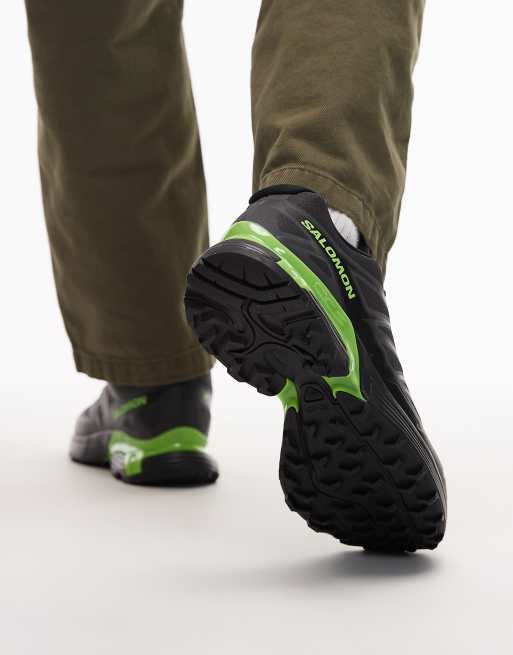 Salomon - XT-Pathway 2 - Sorte og grønne sneakers, 3 af 5