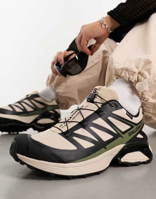 Salomon XT-Pathway Gore-Tex trainers in khaki and beige