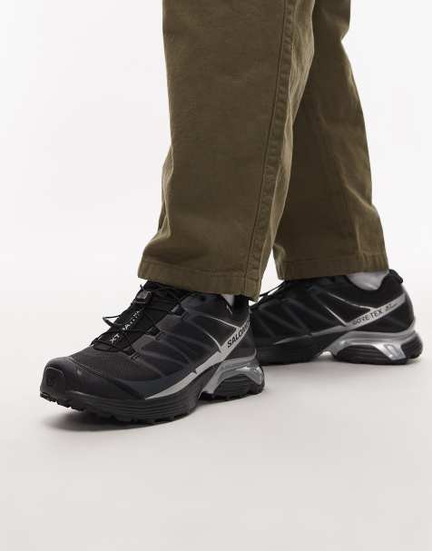 Salomon XT-Pathway GTX trainers in black and silver - view 1