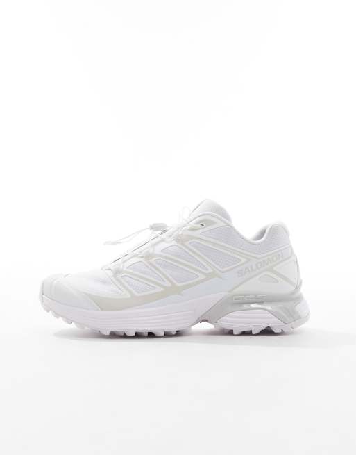 Salomon XT Pathway trainers in white and lunar rock