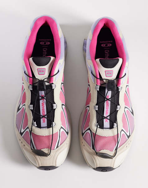 Salomon - XT-Whisper - Lyslilla og pink sneakers - view 1