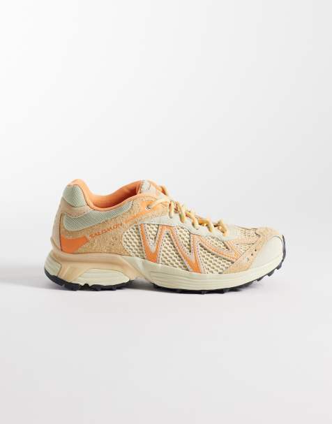 Salomon - XT-Whisper - Sneakers color crema di mandorle e pesca con ricamo - view 1