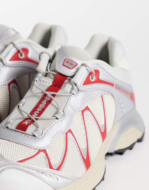 Salomon - XT-Whisper - Sneakers in crème en rood, 4 van 5