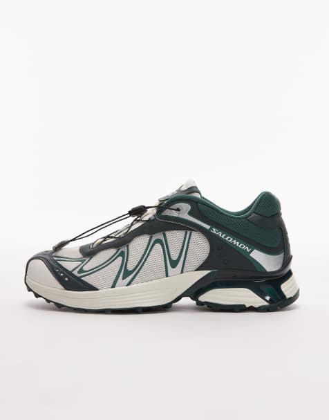 Salomon XT-Whisper sneakers in vanilla and bistro green - view 1