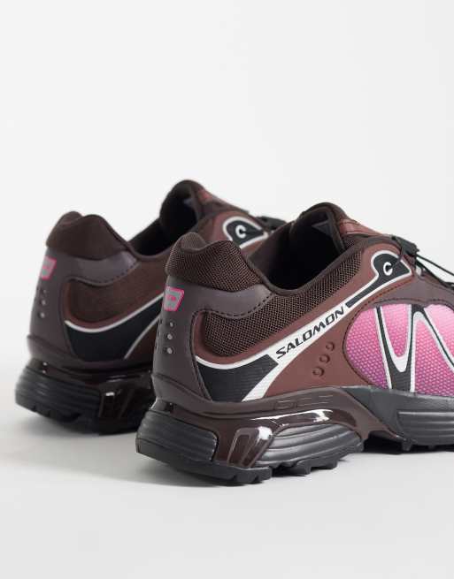 Salomon XT-WHISPER sneakers in zwart en roze yarrow, 2 van 5
