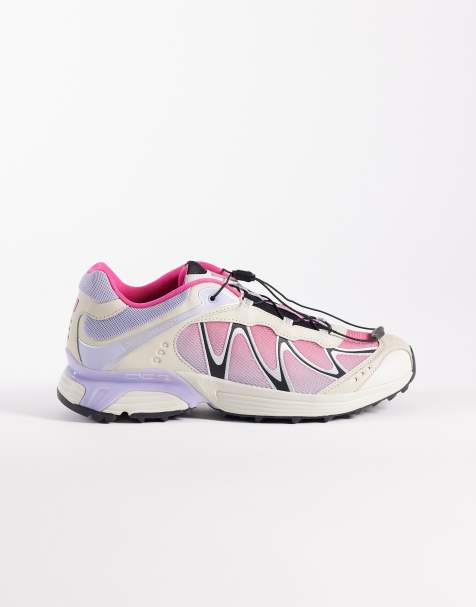 Salomon XT-Whisper trainers in cosmic sky and pink - view 1