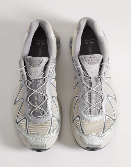 Salomon XT-Whisper trainers in silver and lunar rock, 3 of 5