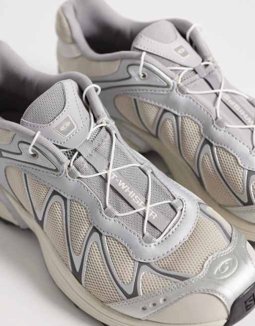Salomon XT-Whisper trainers in silver and lunar rock, 4 of 5