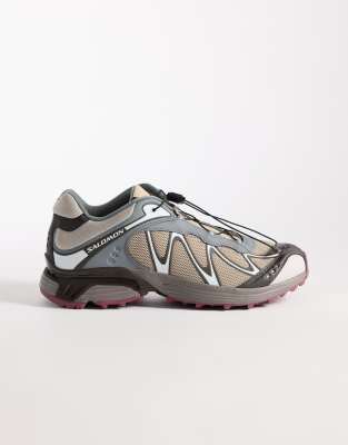  XT-Whisper trainers in tan and sage