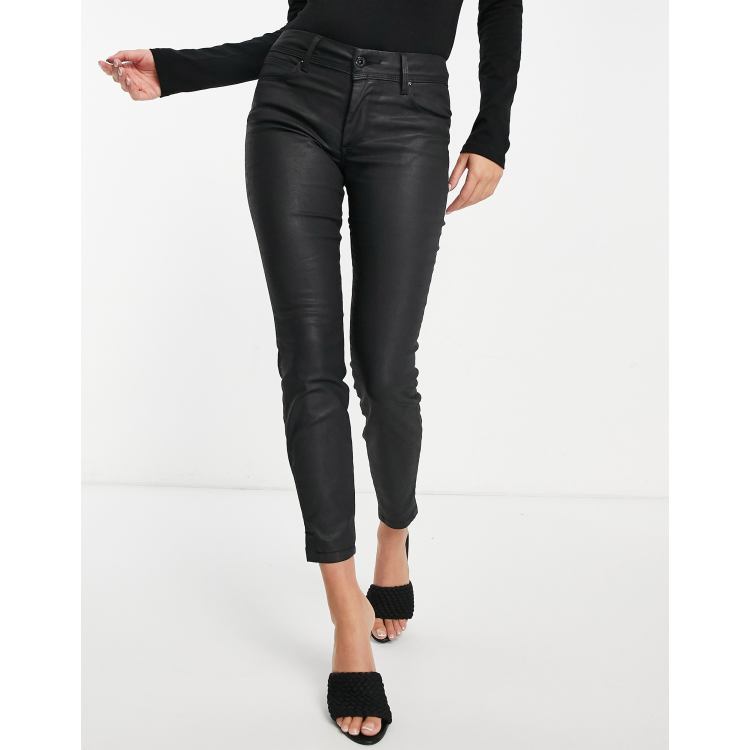 Salsa black cheap coated jeans