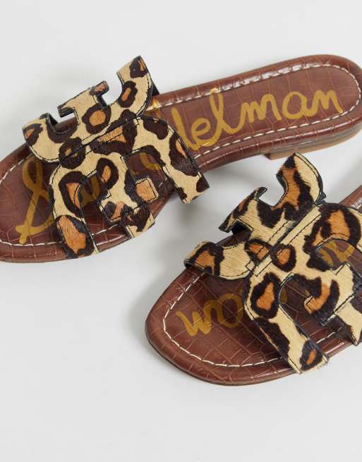 Sam edelman cheap leopard flip flops