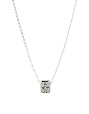 Sam Ubhi - Collier avec pendentif à initiale T