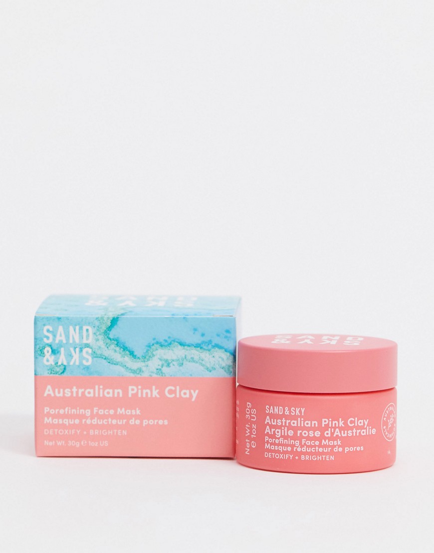 Sand & Sky Australian Pink Clay Porefining Face Mask 30g-Clear
