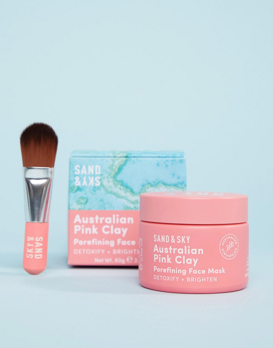 Sand & Sky – Australian Pink Clay Porefining Face Mask-Ingen färg