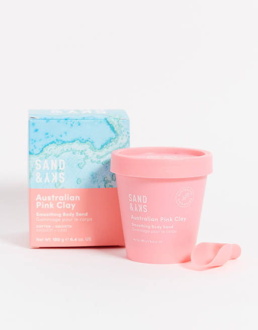 Sand & Sky – Australian Pink Clay Smoothing Body Sand – Maseczka wygładzająca do ciała z różową glinką australijską 180 g