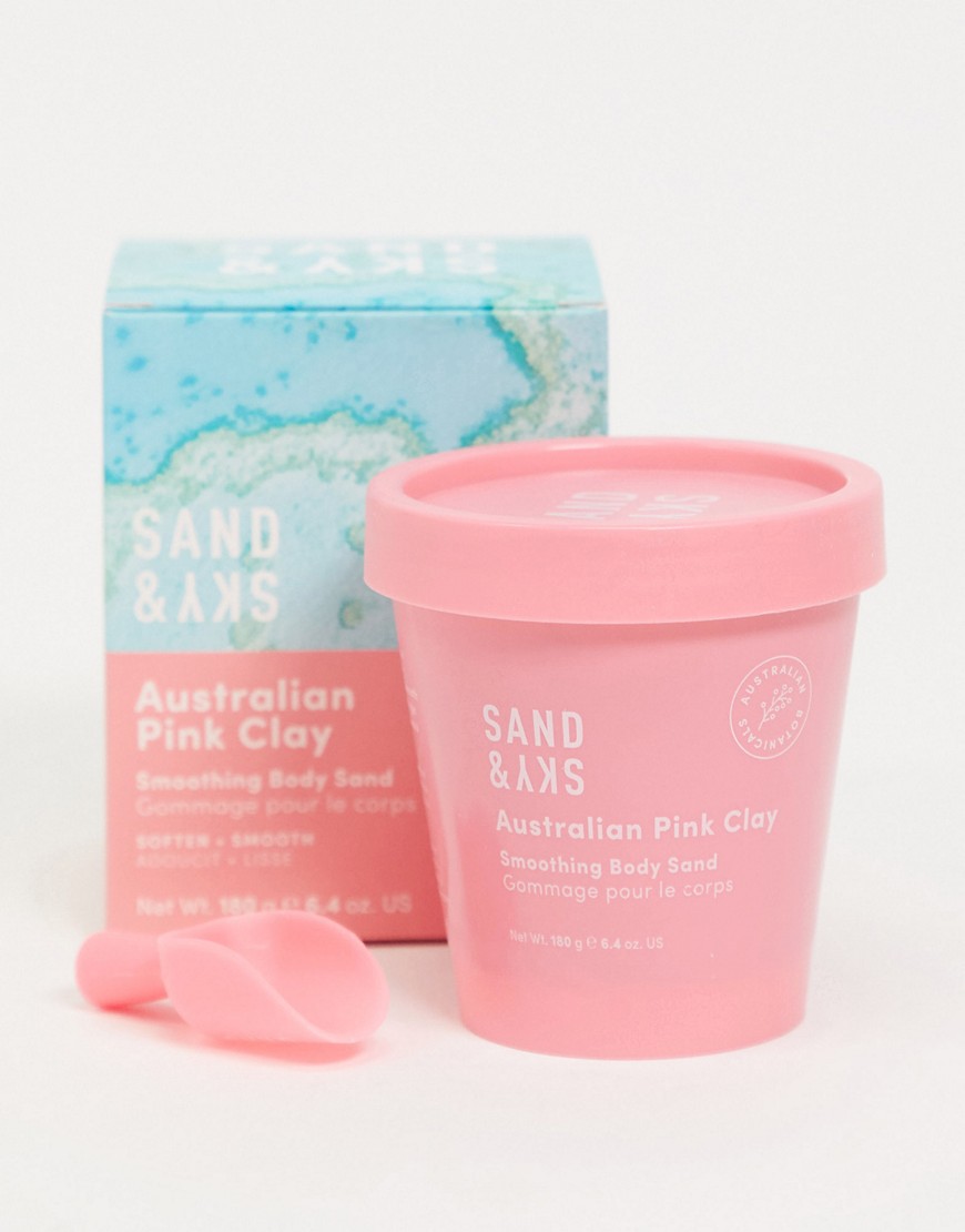 Sand & Sky Australian Pink Clay Smoothing Body Sand Scrub 6.4 oz-No color