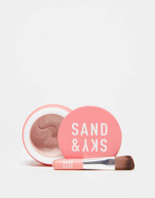 Sand & Sky - Gesichtsmaske für feinere Poren mit rosa Tonerde aus Australien, Reisegröße, 30 g-Keine Farbe