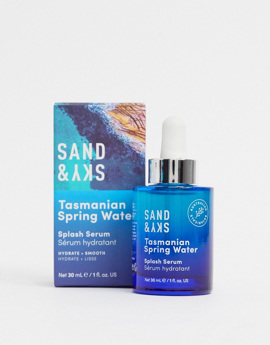 Sand & Sky Tasmanian Spring Water Hyaluronic Acid Splash Serum 30ml-Clear