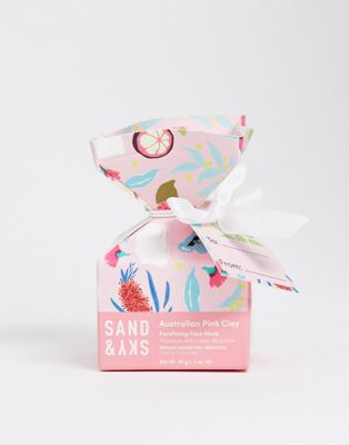 Sand & Sky – The Little Beauty Travel Size Australian Pink Clay – Ansiktsmask 30 g i reseförpackning-Ingen färg