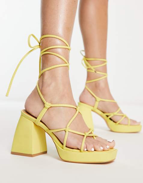 Sandalias Amarillas para Mujer ASOS