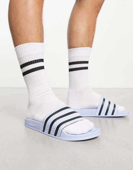 Sandalias azul claro Adilette de adidas Originals