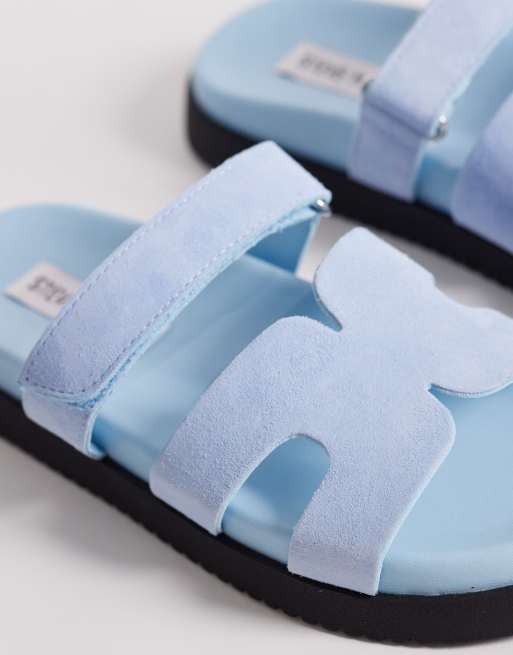 Sandalias azul pastel con tiras de ante Missile de Steve Madden, 4 de 4