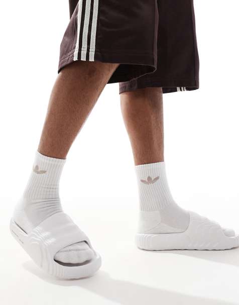 Sandalias Blancas Para Hombre De adidas ASOS