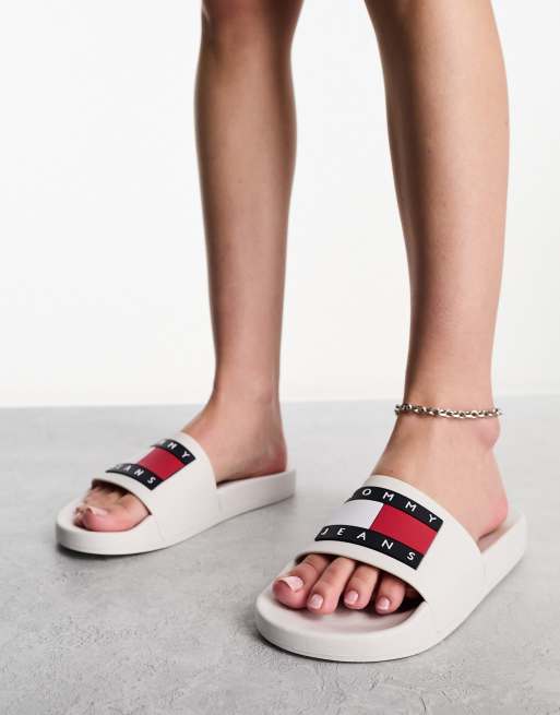 Sandalias tommy online blancas