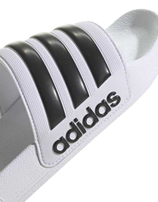 Sandalias blancas de baño Adilette de adidas Swim, 2 de 4