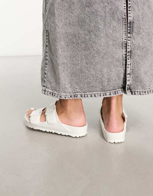 Sandalias blancas de goma EVA Arizona de Birkenstock, 3 de 4