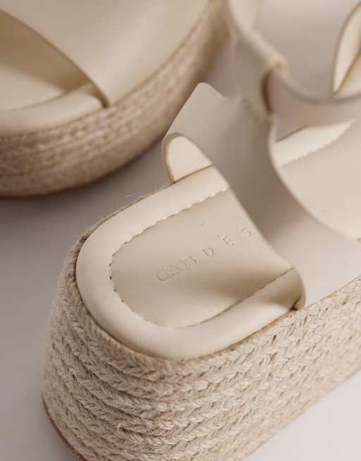 Sandalias blanco hueso con cuña estilo alpargata Tana de ASOS DESIGN, 2 de 4
