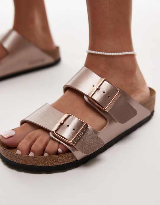 Sandalias color cobre Arizona Birko Flor de Birkenstock ASOS