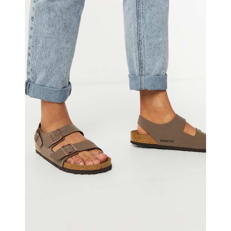 Sandalias color piedra Milano Birko buc de Birkenstock