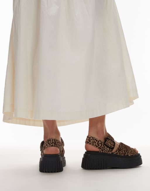 Sandalias con estampado de leopardo Evamar Wish de Clarks, 3 de 4