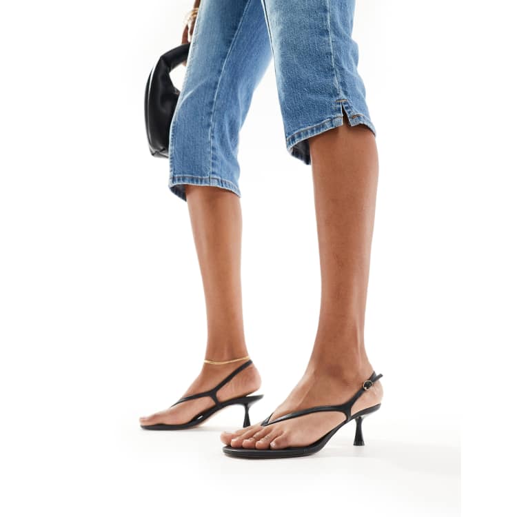 Anillo Sandalias Negras Mujer Dedo Sandalias De Dedo Negras De