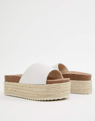 Sandalias plataforma plana esparto new arrivals